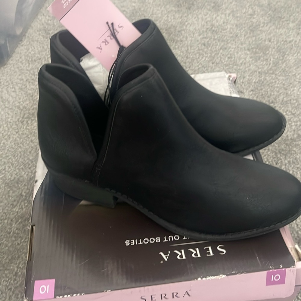 Serra side cut out booties 10